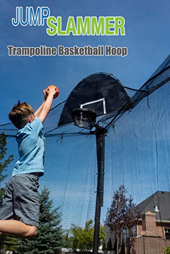 Jump Slammer Trampoline Basketball Hoop | Easy Install | Foam Ball Included | [Lifetime Parts Warranty]