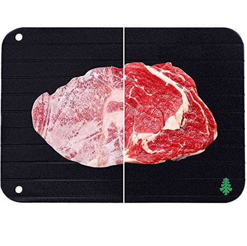 Sekoya NEW Natural Rapid Defrosting Tray - Ultra Fast Thawing Plate for Frozen Meat Pork Beef Chicken Fish - Large Premium Quality Board - No Microwave - No Electricity