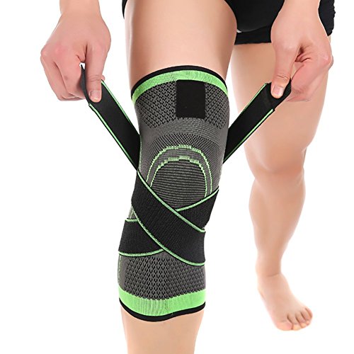 Knee Sleeve, Compression Fit Support -for Joint Pain and Arthritis Relief, Improved Circulation Compression - Wear Anywhere - Single