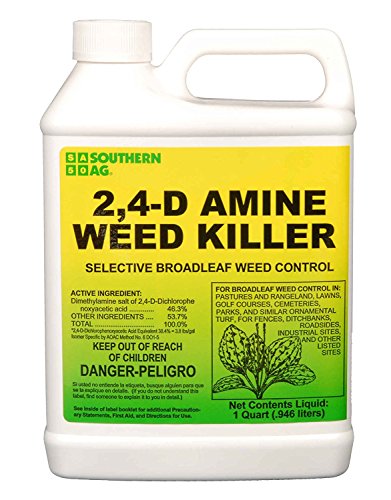 Southern Ag Amine 2,4-D WEED KILLER, White Bottle