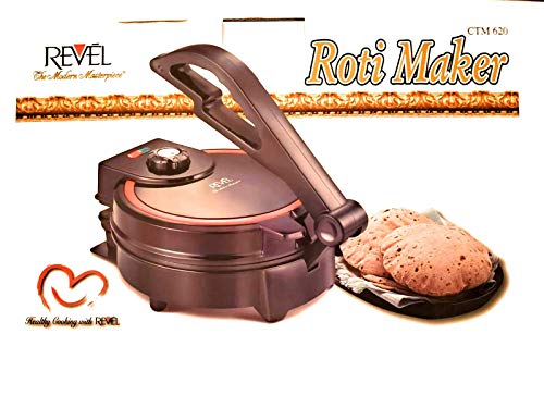 Revel Roti CTM 620 Tortilla Flatbread Maker with Temperature Control, 8-Inch, Black