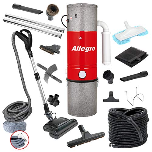 Allegro MU4500 Champion - 6,000 Square Foot Home Central Vacuum System 35 Foot Electric Hose