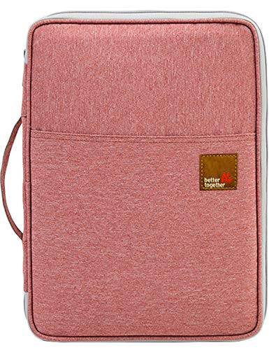 El-fmly A4 Document Portable Organizer Bag Waterproof Portfolio Office Zipper Case Travel Multi-Function for Passport ID Card Notebook Ipad