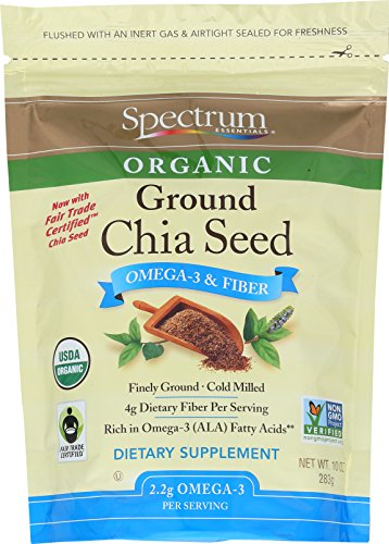 Spectrum Essentials Organic Ground Chia Seeds, 10 Ounce