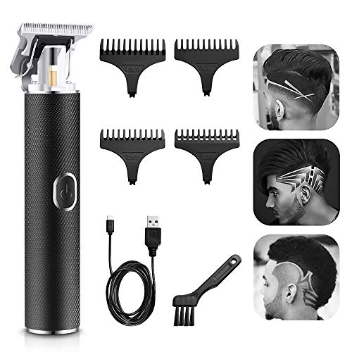 T Blade Trimmer,Teamyo Electric Pro Li Outliner Grooming Trimmer,0mm Baldhead Hair Clippers for Men,Cordless USB Rechargeable Hair & Beard Trimmer, Zero Gapped Detail Beard Shaver