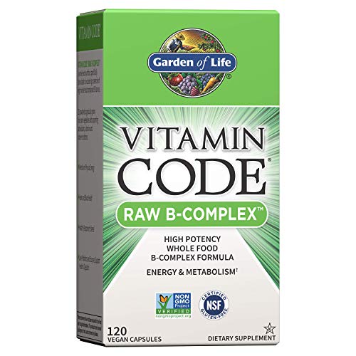 Garden of Life Vitamin B Complex - Vitamin Code Raw B Vitamin Whole Food Supplement, Vegan, 120 Capsules *Packaging May Vary*