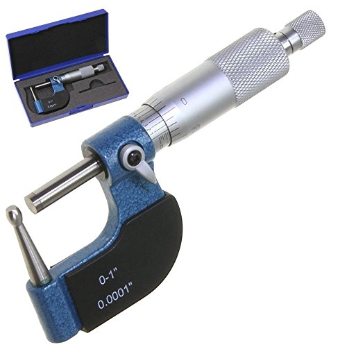 Anytime Tools Tube Micrometer Reloading Ball Spherical Anvil Case Thickness 0-1'/0.0001'