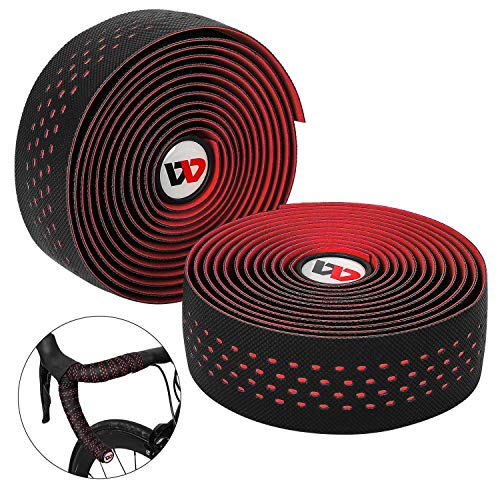 WESTGIRL Road Bike Handlebar Tape, EVA Non-Slip Soft Bicycle Bar Tape with End Plugs, Durable & Shock-Absorbing Cycling Handle Warps - 2 Rolls