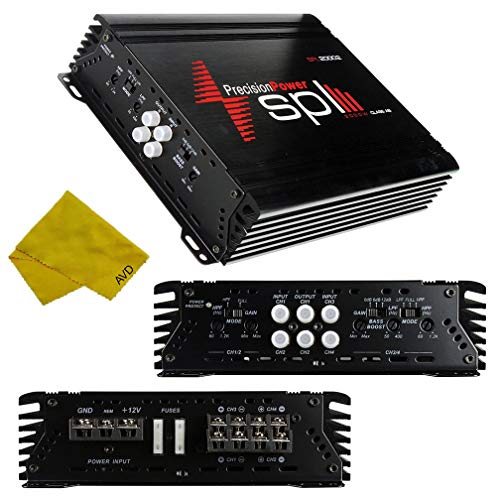 Precision Power SPL 2 Channel Car Amplifier – Class A/B Multichannel Amplifier 2000 Watt, Car Electronics Audio Subwoofer 2 Ohm Stable Bass Boost Crossover MOSFET Power Supply for Car Speakers Sub Amp