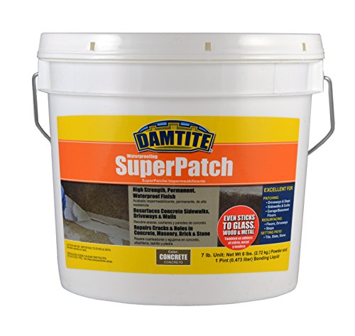 Damtite 04072 Concrete Super Patch Repair, 7 lb. Pail