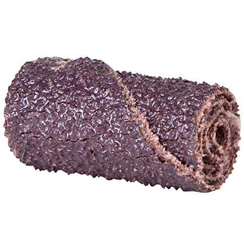 Merit Abrasive Cartridge Roll, Aluminum Oxide, 1/8' Arbor, Roll 3/8' Diameter x 1-1/2' Length, Grit 120 (Pack of 100)