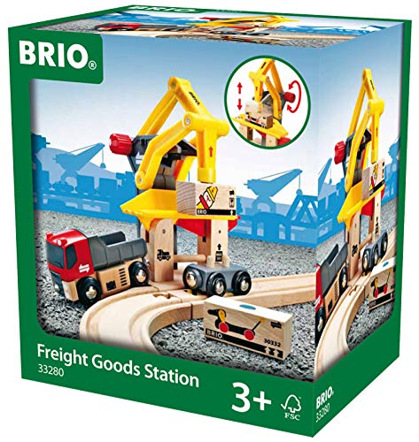 BRIO World - 33280 Freight Goods Station | Toy Train Accessories for Kids Age 3 and Up