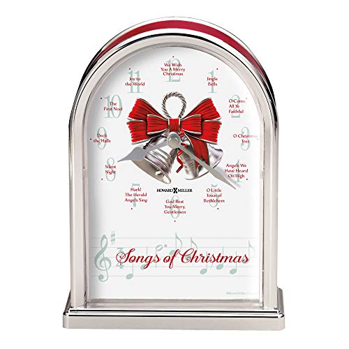 Howard Miller Songs of Christmas Table Clock 645-820 – Holiday Carol Musical Chimes