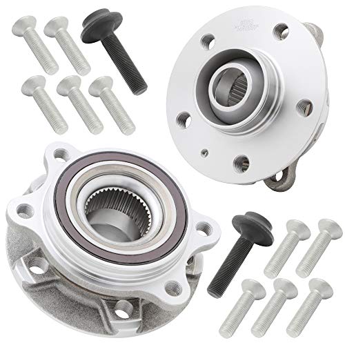 [2-Pack] BR930817K FRONT Wheel Hub Bearing Assembly, Premium Pre-Assembled 513301 Compatible With [AUD] A Series, S Series, Q5, also fit on REAR for Quattro models. [See Description for Details]