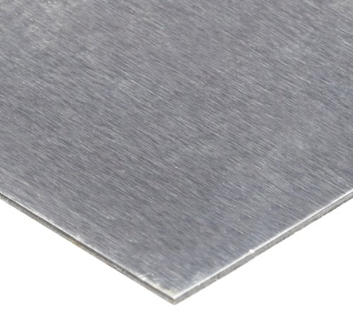 1100 Aluminum Shim Stock, AISI 1100-H18/AMS 4013, 0.021' Thick, 24' Width, 24' Length, 0.003' Laminate Layers