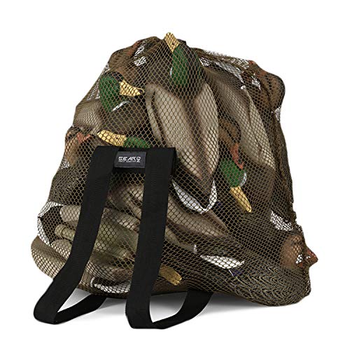 GearOZ Mesh Decoy Bag 1-Pack Duck Decoy Bag for Goose Turkey Waterfowl, Duck Hunting Gear Decoy Backpack Light Weight Blind Bag with Adjustable Shoulder Straps