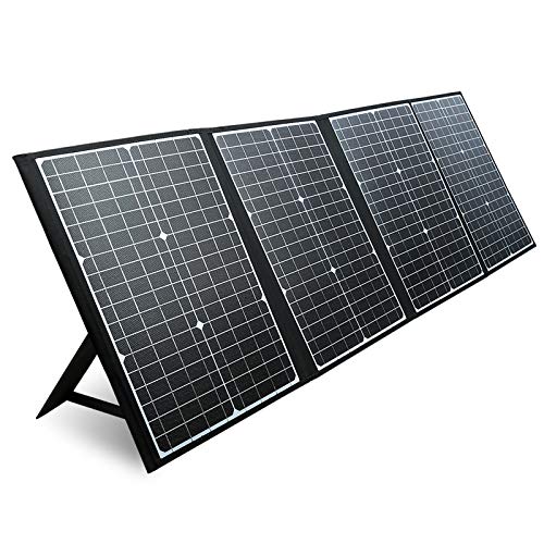 PAXCESS RV Solar Panel, 120W 18V Portable Folding Solar Panel with USB QC 3.0, Type C Output, Off-Grid Emergency Power Supply for RV Camping Travel Outdoor Backup