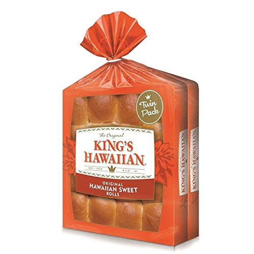 King's Hawaiian Original Sweet Rolls, 16 Rolls Per Bag, Pack Of 2 Bags