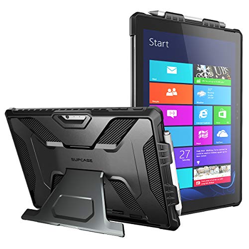 SUPCASE [UB PRO Series] Full-Body Kickstand Rugged Protective Case for Surface Pro 7/Pro 6 Case Microsoft Surface Pro 7/Pro 6/Pro 5/Pro 4/Pro LTE (Black)