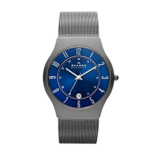 Skagen Men's Sundby Quartz Analog Stainless Steel and Mesh Watch, Color: Grey (Model: 233XLTTN)