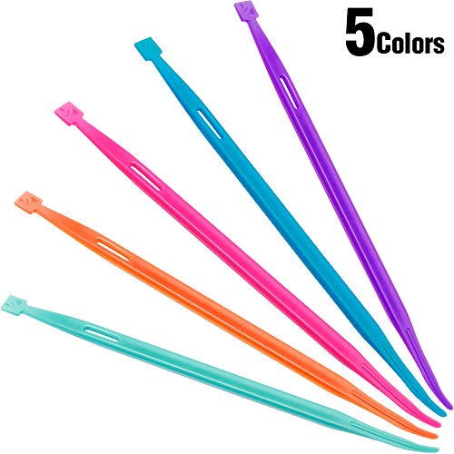 Thang Sewing Tools Accessories Thread Rubber Band Tool Sewing Craft Quilting Tools 5 Pieces for Sewing Craft Projects (Pink, Orange, Blue, Green, Purple)