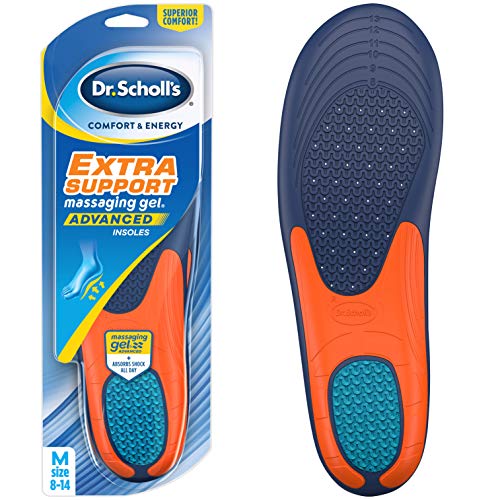 Dr. Scholl’s Extra Support Insoles // Superior Shock Absorption and Reinforced Arch Support for Big & Tall Men To Reduce Muscle Fatigue so You Can Stay on Your Feet Longer (for Men's 8-14)