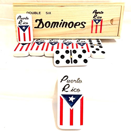 Puerto Rico Dominoes Puerto Rican Flag Dominoes Set , Boricua Pride Dominoes