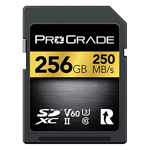 SD UHS-II 128GB Card V60 –Up to 130MB/s Write Speed and 250 MB/s Read Speed | for Professional Vloggers, Filmmakers, Photographers & Content Curators – by Prograde Digital