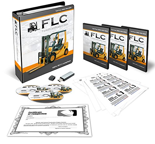 OSHA Compliant Forklift Operator COMPLETE Training Kit + Train the Trainer BUNDLE! Certificates Of Completion, Operator Cards, Student Hand Outs, Hands On Evaluation Checklist, & More!