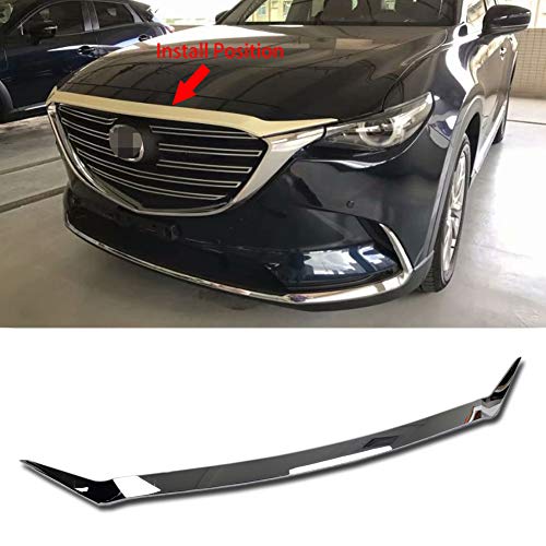 Beautost Fit For Mazda CX-9 CX9 2017 2018 2019 2020 2021 Chrome Front Hood Grill Cover Bonnet Trim