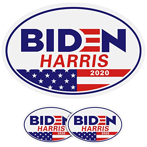 PACETAP Biden Harris Sticker 3PCS, Joe Biden and Kamala Harris 2020 Magnet Sticker Car Magnet Bumper Sticker Democrat Election,Democratic President Magnet for Car and Truck 5.5' x 3.5' (Oval 1)