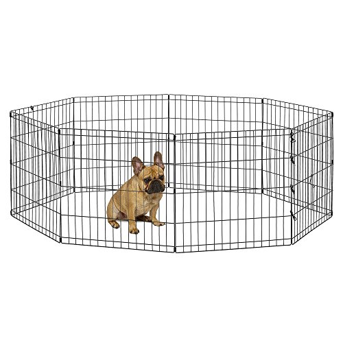 New World Pet Products B550-24 Foldable Exercise Pet Playpen, Black, Small/24' x 24'