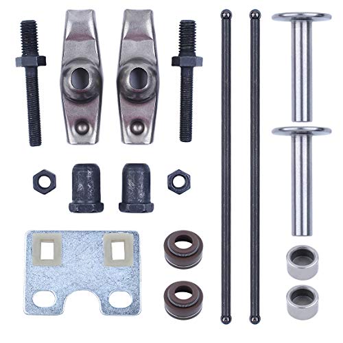 Haishine Valve Push Rod Guide Plate Rocker Arm Lifter Tappet Stem Seal Kit for Honda GX340 GX390 188F 5KW 6.5KW Generator Engine Motor