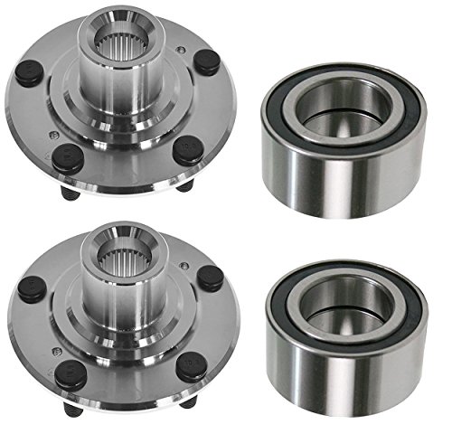 DTA DWH510089510089 x2 2 Front Wheel Hub Wheel Bearing Kits Left and Right Compatible with 2006-2011 Honda Civic DX EX GX LX; Excludes Si