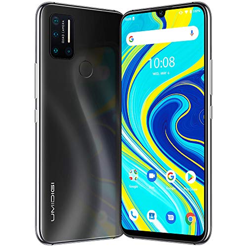 UMIDIGI A7 Pro Unlocked Cell Phones(4GB+128GB) 6.3' FHD+ Full Screen, 4150mAh High Capacity Battery Smartphone with 16MP AI Quad Camera, Android 10 and Dual 4G Volte(Cosmic Black).