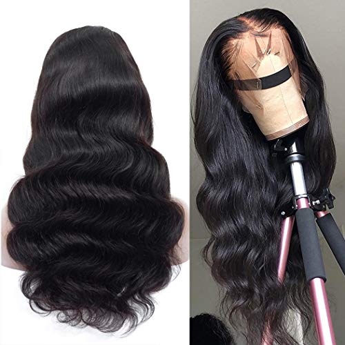 Megalook 360 Lace Frontal Wig Pre Plucked Hairline with Baby Hair 18inch Body Wave Human Hair Wigs Lace Front Wigs Human Hair Natural Hairline 150% Density