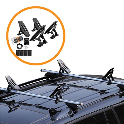 Onefeng Sports Saddle Kayak Roof Rack Canoe Mount Holder Cradle Boat Carrier for Most Car SUV Cross Bars