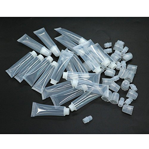 HUELE 15ml Empty Tubes Lip Gloss Balm Cosmetic Mini Containers ,20Pcs