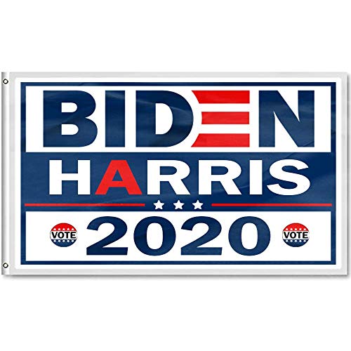 Teement Joe Biden Kamala Harris 2020 Flag for President,3x5 Feet Build Back Better Flag 2020 American Presidential Election Banner Democrat Party Poster Sign with Brass Grommets (Single Side Print)