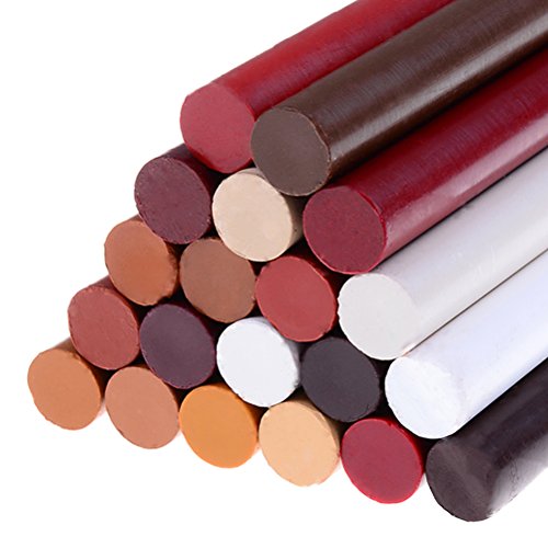 LIGONG 20Pcs Repair Touch-Up Crayon Kit Wood Furniture, Floor Filler Repair Stick Repair Wax Crayon Scratch Patch Paint Pens Sticks