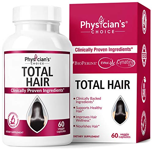 Hair Growth Vitamins (Clinically Proven Ingredients) Award Winning Keratin, Biotin and More, Proven Hair Vitamins for Faster Healthier Hair Growth - Hair Loss & Thinning Supplement for Women & Men