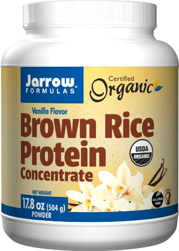 Jarrow Formulas Brown Rice Protein Concentrate, Vanilla Flavor, 17.8 Ounce