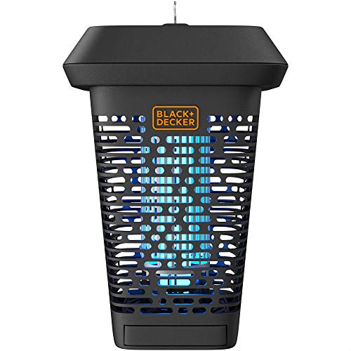 BLACK + DECKER Bug & Mosquito Zapper Electric UV Fly Trap & Repellent for Mosquitoes Gnats & Pests Eradicator 1 Acre Outdoor Coverage for Patio Camping Home Deck Indoor & Garden