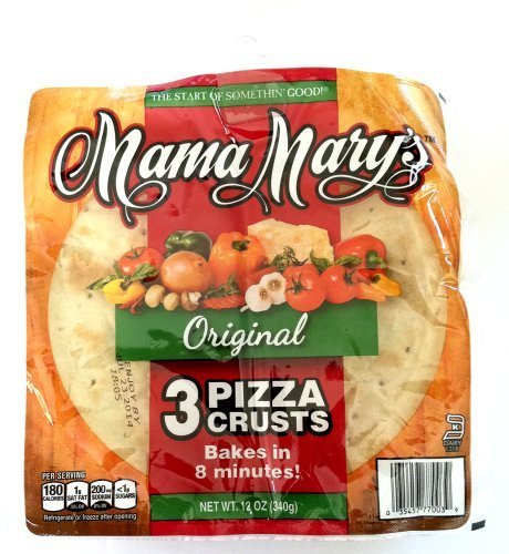 Mama Mary's 7' ORIGINAL 3 PIZZA CRUSTS 12oz (2 Pack) by Mama Mary's