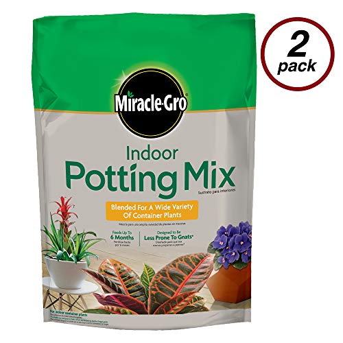 Miracle-Gro VB300517 Indoor Potting Mix, 6 Qt, 2 Pack