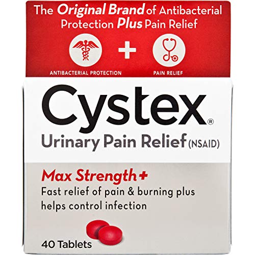 Cystex Urinary Pain Relief Tablets | Fast UTI Treatment | Controls Frequent Urination | Keeps Urinary Tract Infection from Worsening | 40 Tablets | Pack of 1