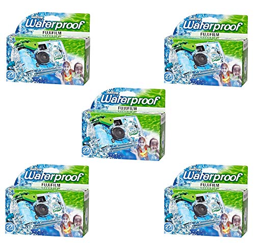 Fujifilm Quick Snap Waterproof 35mm Fuji Disposable / Single Use Underwater Camera (5 Pack)