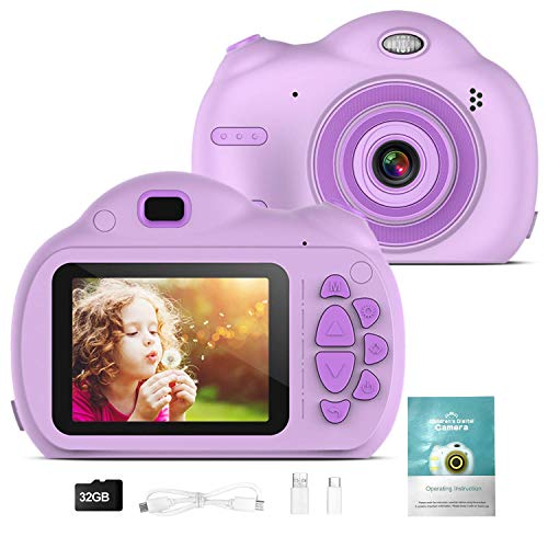 Digital Camera for Kids - Children Video Cameras with 32GB SD Card for Boys and Girls - 1080P HD Video Recorder Kids Camera Toys Creative DIY Camcorder for Birthday / Christmas / New Year Gifts