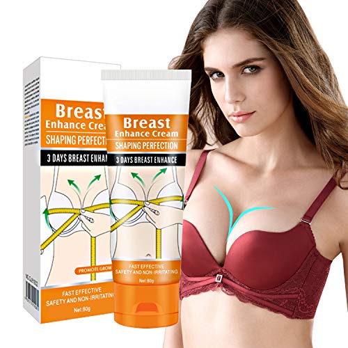 Breast Enhancement Cream, Natural Breast Enlargement Firming and Lifting Cream with Olive Oil Natural Plant Ingredient Nourishing for Push Up Bust with Perfect Body Curve All Skin Type Use