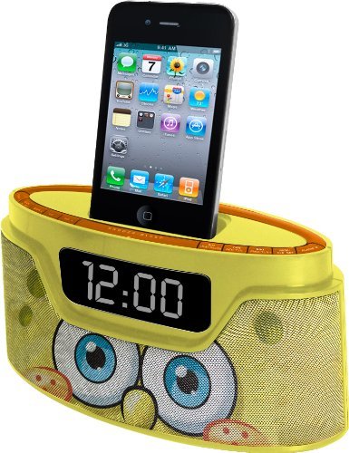 Portable, Nickelodeon Spongebob iPod Clock Radio (50262C-IPH) Style: Spongebob Consumer Electronic Gadget Shop
